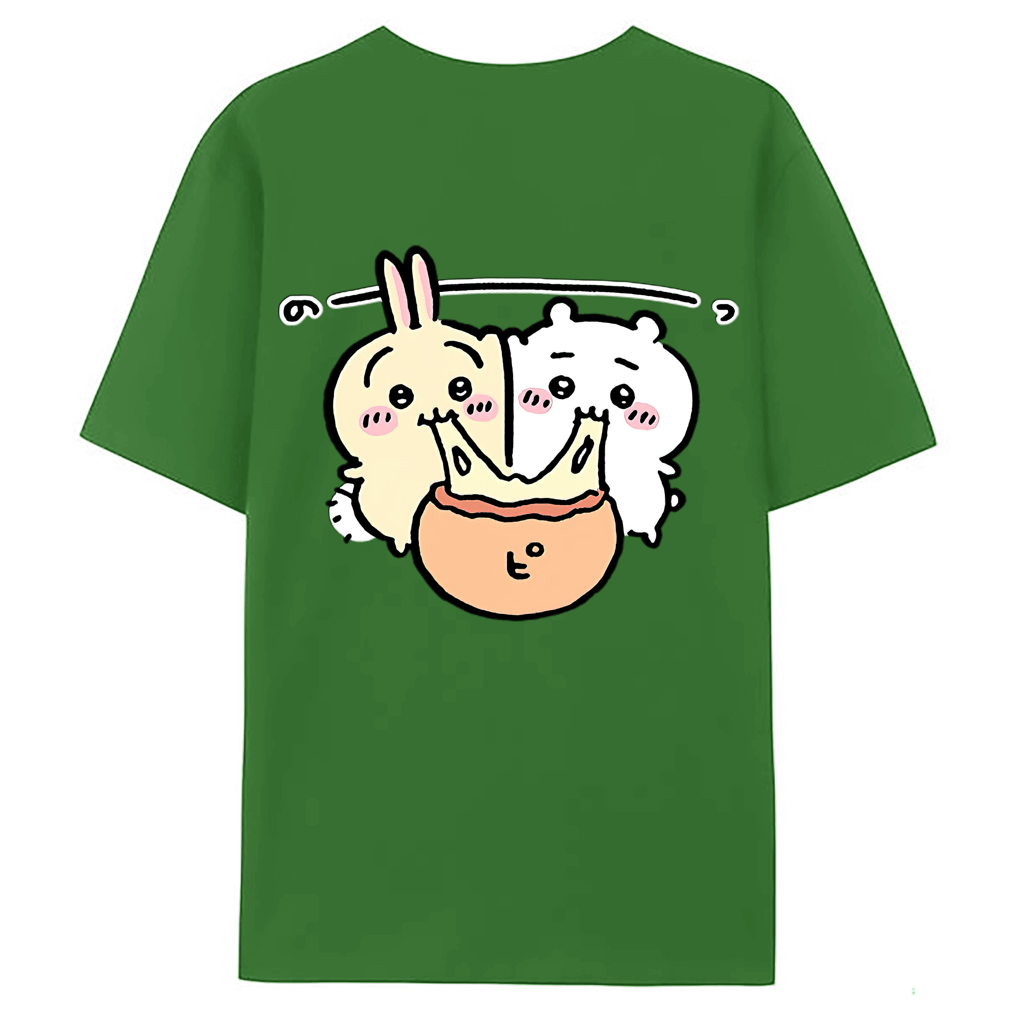 （画像用） ちいかわ うさぎ Chii-kawa usagi レディース半袖Tシャツ(バックプリント)
